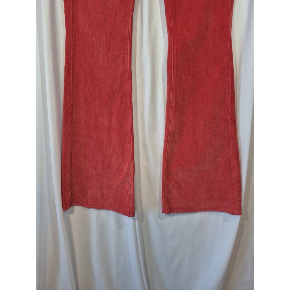 Free People We The Free Jayde *In Rust* Corduroy Flare Cotton Stretch Pants 26 - Picture 4 of 9